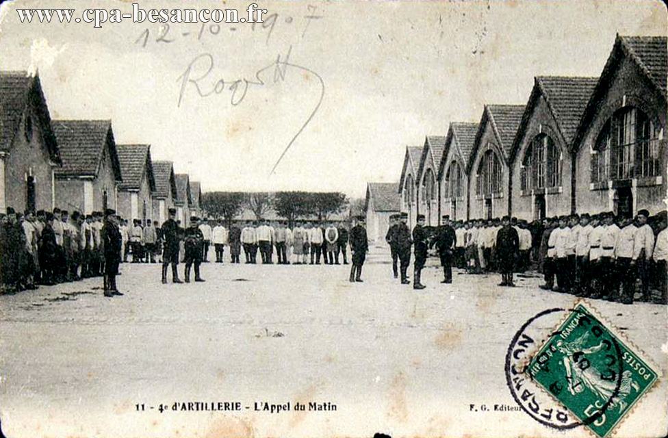 11 - 4e d'ARTILLERIE - L'Appel du Matin